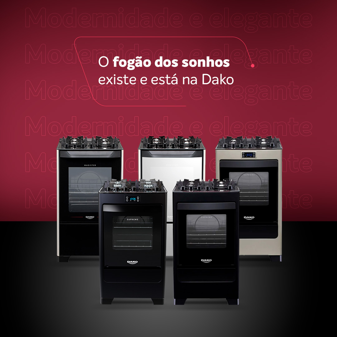 Fogão 4 Bocas de Piso