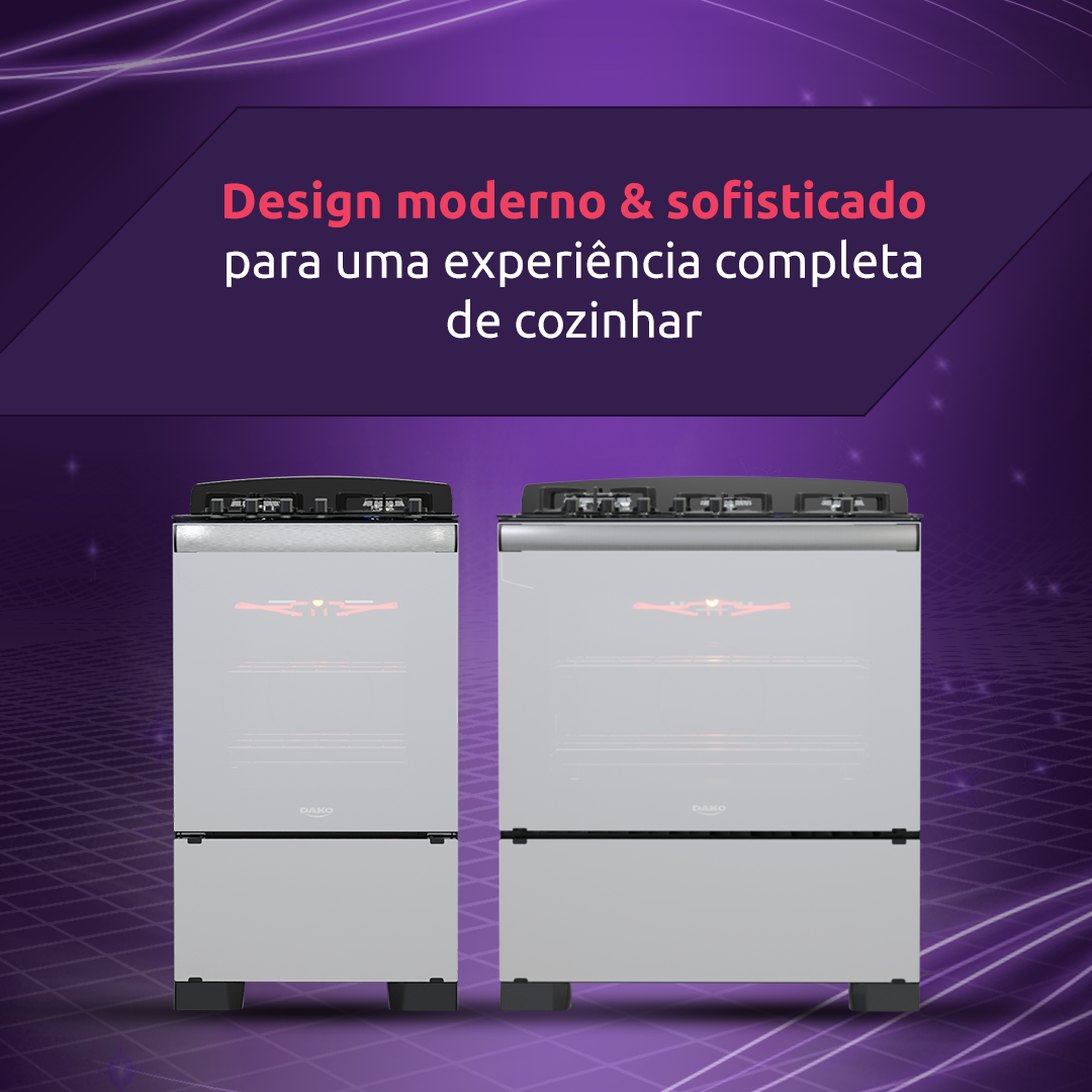 Fogão Diplomata Glass Grill Style