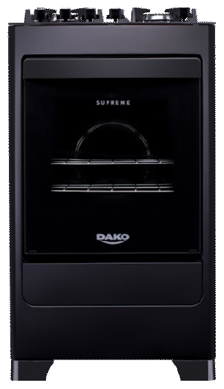 Fogão 4 Bocas Preto com Mesa de Vidro Dako Supreme Glass Bivolt
