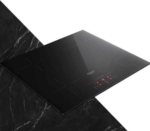 Cooktop de Indução 4 Bocas Preto com Trava de Segurança Dako Supreme 220V
