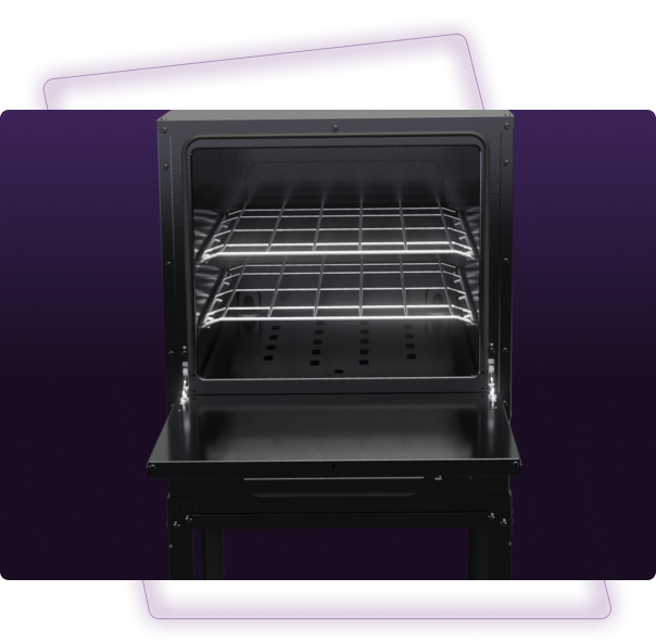 Forno industrial preto Dako Couraçado
