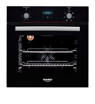 Forno de Embutir Elétrico Preto 60 Litros com Grill e Timer Dako Diplomata 220V

